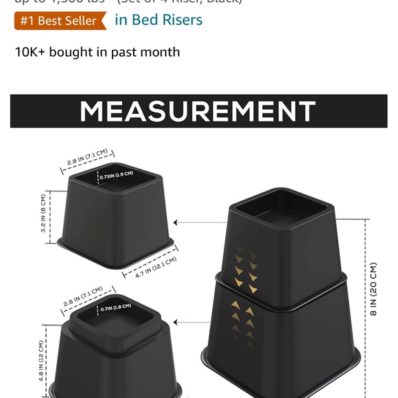 Bed Risers - Picture 4 of 4